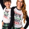 Green Letter Christmas Pajamas for Kids and Adults-4