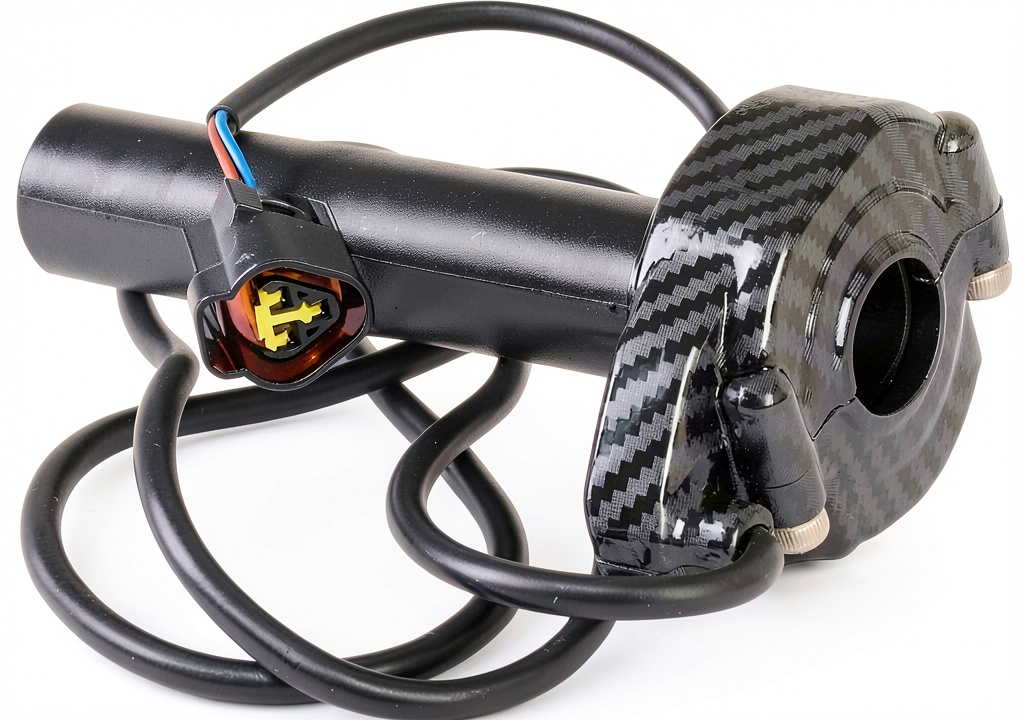 Surron throttle handle on an e-bike