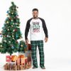 Green Letter Christmas Pajamas for Kids and Adults-1