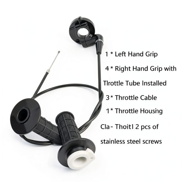 Figpade Motorcycle Throttle Cable Kit Aluminum PVC-3