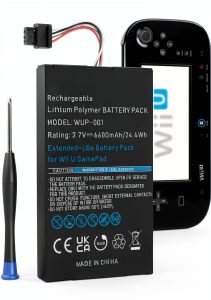 Wii U Battery by Pickle Power 6600mAh Long Lasting-0
