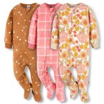 Gerber Baby Girls Blanket Sleepers Soft Footed Pajamas Pink-0