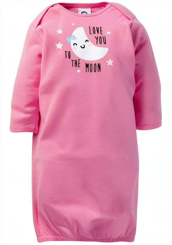 Gerber Baby Girls' Nightgowns Soft Cotton Rib-1