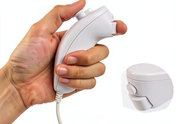 NC Wii Remote Nunchuk Replacement White 3-Axis Motion Sensor-3