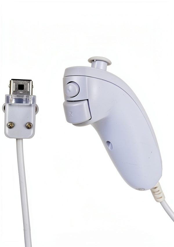 NC Wii Remote Nunchuk Replacement White 3-Axis Motion Sensor-1