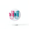 Tevodo Wii Wireless Gamepad Remote Blue Pink with Silicone Case-6