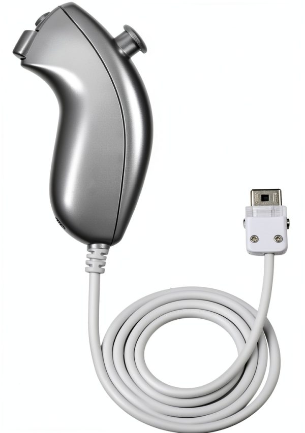 NC Wii Remote Nunchuk Replacement White 3-Axis Motion Sensor-0