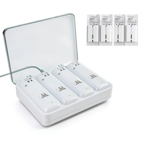 BURFLO Wii Remote 4‑Port Rechargeable Battery Pack QKC57-0