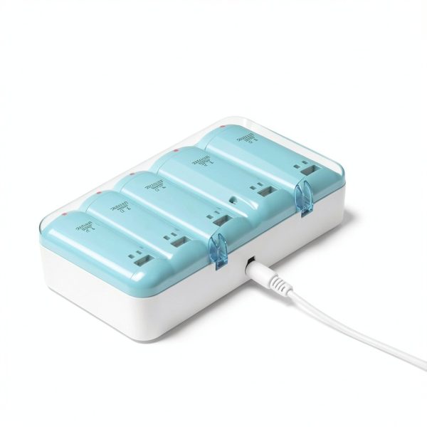 BURFLO Wii Remote 4‑Port Rechargeable Battery Pack QKC57-5