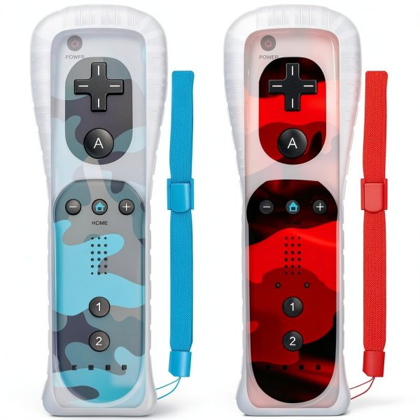 Wii Motion Controller BUERTT Silicone Grip Wrist Strap Dual Pack-0