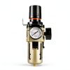 Hromee 1/2 Inch Compressed Filter Regulator Combo, Air Compressor Water Oil Trap Separator with Pressure Gauge, Semi-Auto Drain and Bracket-3