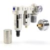 GDLIN Air Pressure Regulator 3/8 NPT Auto Drain & Bowl-2