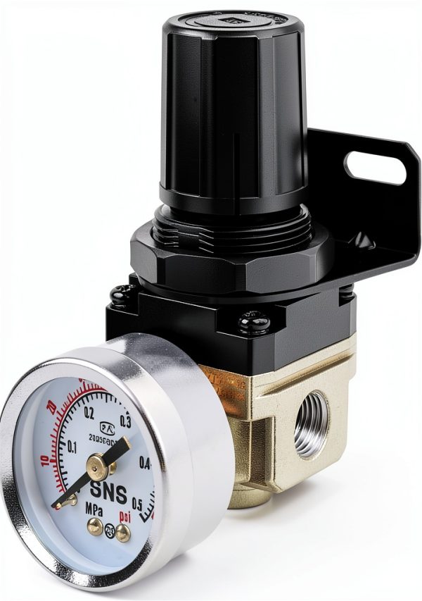 Low Pressure Air Regulator SNS AR2000-N02 0-40 PSI Bracket & Gauge-0