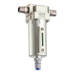 VEVOR Air Compressor Filter, 1/2" NPT Air-Dryer for Compressor with 5μm Brass Filter Element, Auto-Drain Air Compressor Water Separator 175 PSI Max Working Pressure, Aluminum Alloy Bowl-0