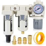 GDLIN Air Pressure Regulator 3/8 NPT Auto Drain & Bowl-0