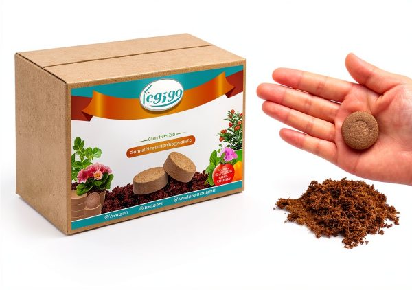 Legigo 50 Pcs 30mm Coco Coir Pellets Seed Starter Soil Mix- Organic Coconut Coir Potting Soil Pods for Seedling, Coco Peat Soil Discs for Indoor & Outdoor Plants Bonsai Herbs Vegetables and Flowers-1