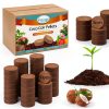 Legigo 50 Pcs 30mm Coco Coir Pellets Seed Starter Soil Mix- Organic Coconut Coir Potting Soil Pods for Seedling, Coco Peat Soil Discs for Indoor & Outdoor Plants Bonsai Herbs Vegetables and Flowers-0